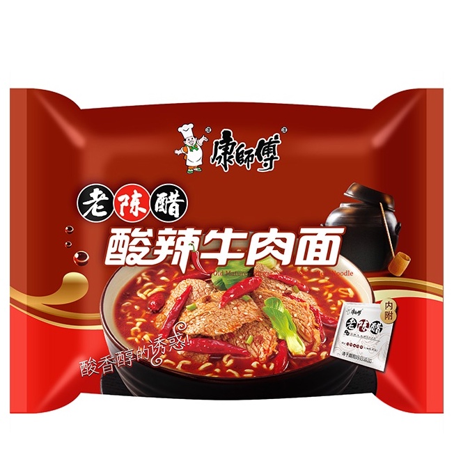 Kang Shifu Master Kong Instant Chinese Noodle Soup (Roast Beef, Spicy ...