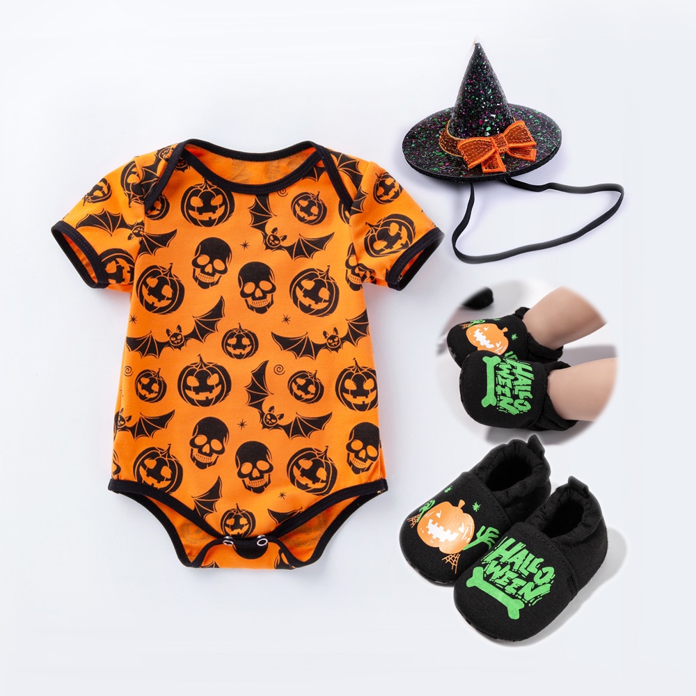 Halloween Romper Newborn Baby Clothes for Boy Girl Halloween Headband