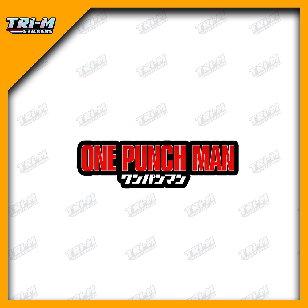 One Punch Man Anime Sticker Motorcycle Sticker Tumbler Sticker Car ...