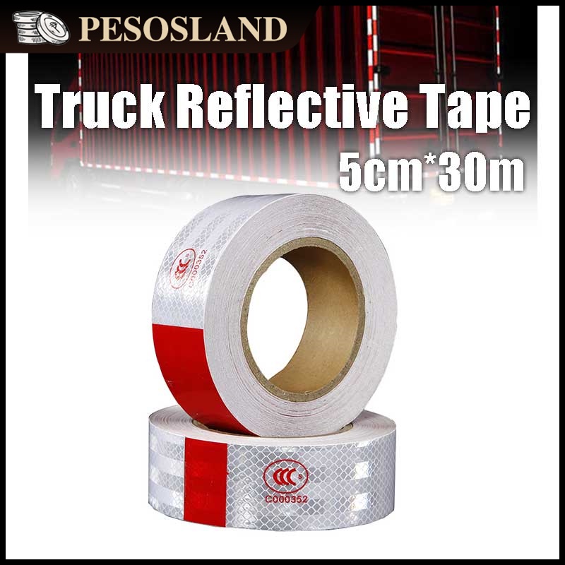 30M Truck Arrow Reflective Tape Safety Warning Marker Sticker ...
