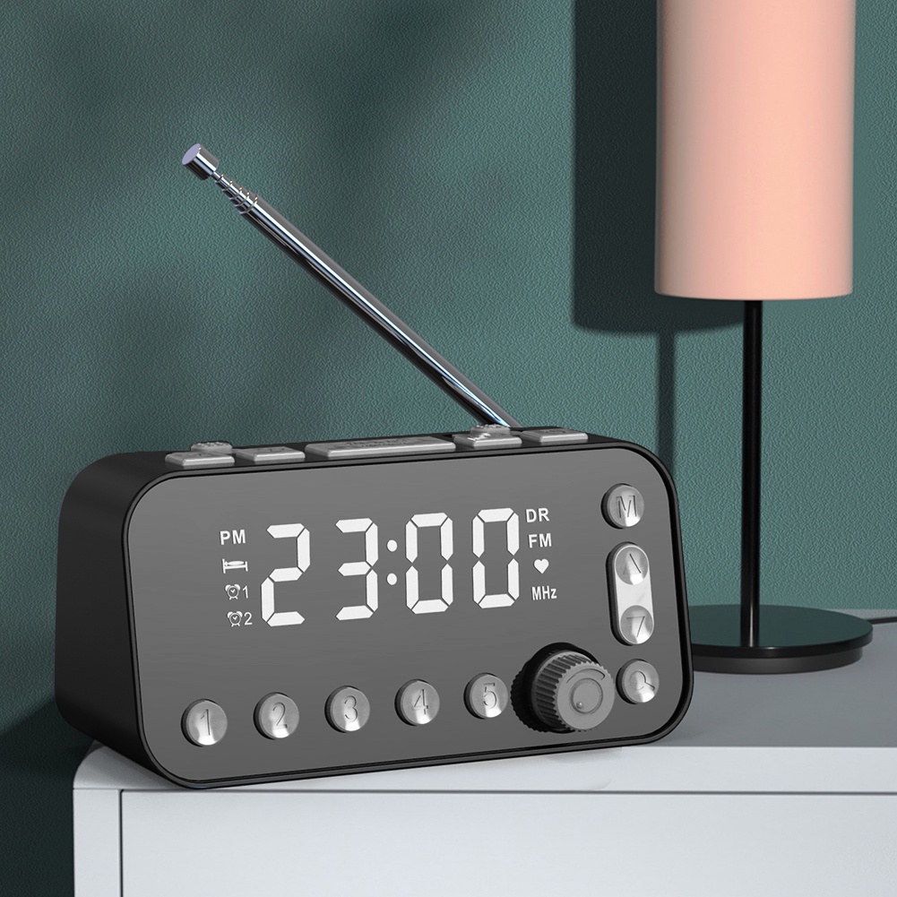A1 Digital Desktop Radio Alarm Clock Dual Usb Charging Port Dab Fm