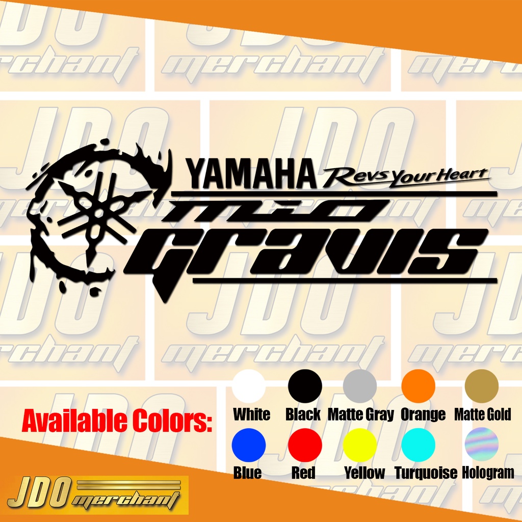 Yamaha Mio Gravis Stickers 1pc | Shopee Philippines