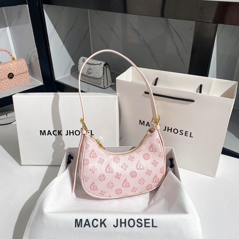 Hong Kong MackJhosel Women's Shoulder Bags soft leather girl pink