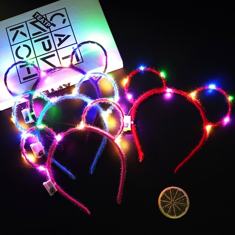 1pc LED Flashing Ears Headband (Random Color) | Shopee Philippines