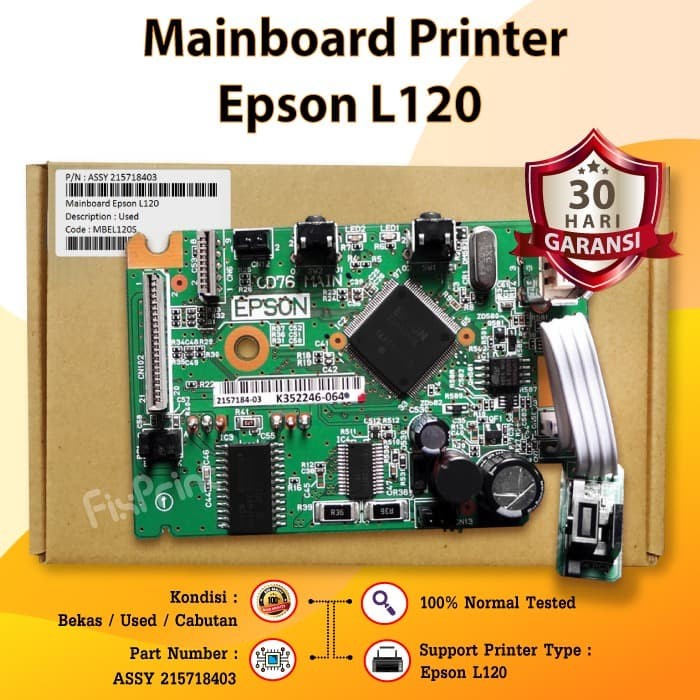 Original Ori L120 Mainboard Mainboard Epson L120 Motherboard Pcb Board ...