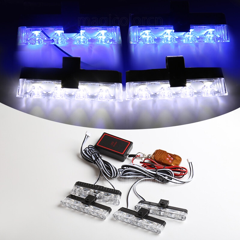 LED DRL 12V 24V Car Strobe Warning Lighter Ambulance Fso Police Light ...