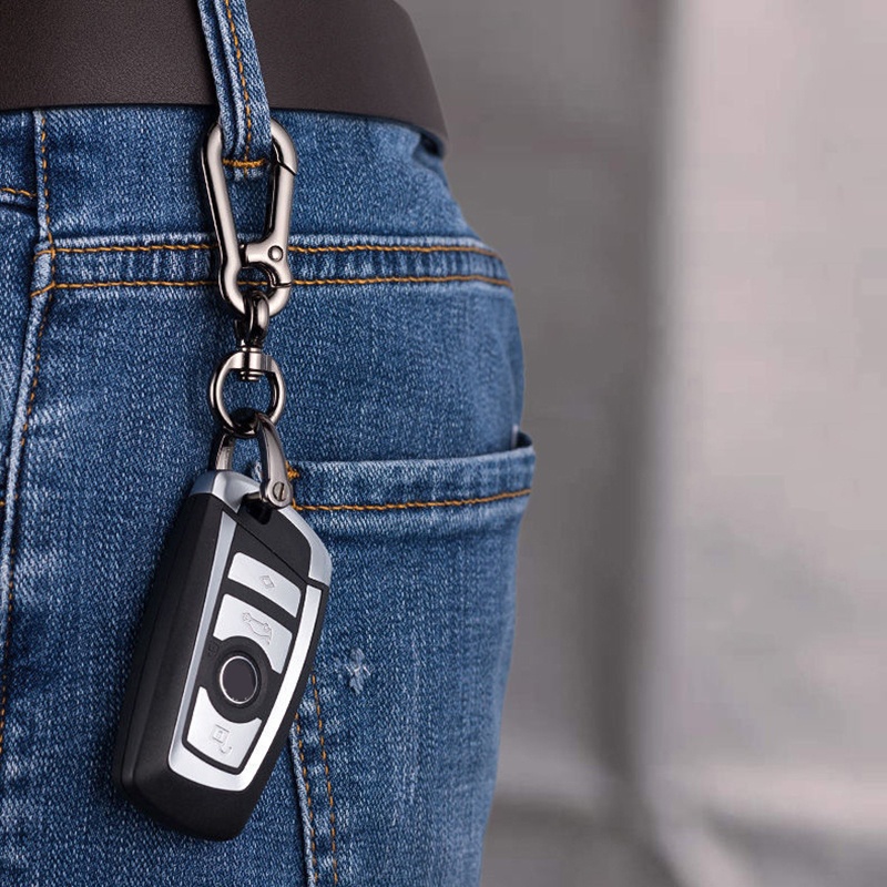 Buckle Car Keychain Climbing Hook Car Carabiner Shape Keychain Accessories  Metal Vintage Key Chain Ring