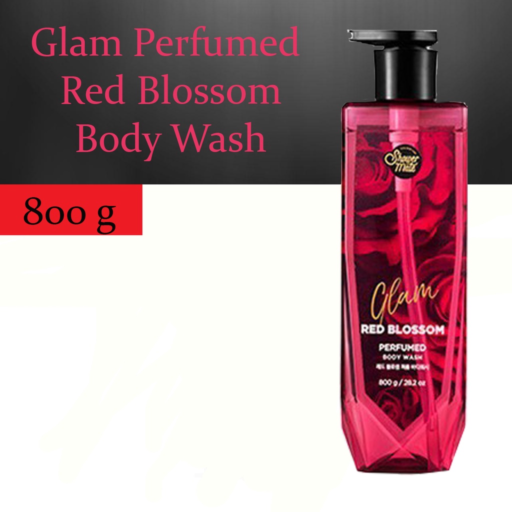 AEKYUNG SHOWER MATE GLAM PERFUME BODY WASHRED BLOSSOM 800G Shopee