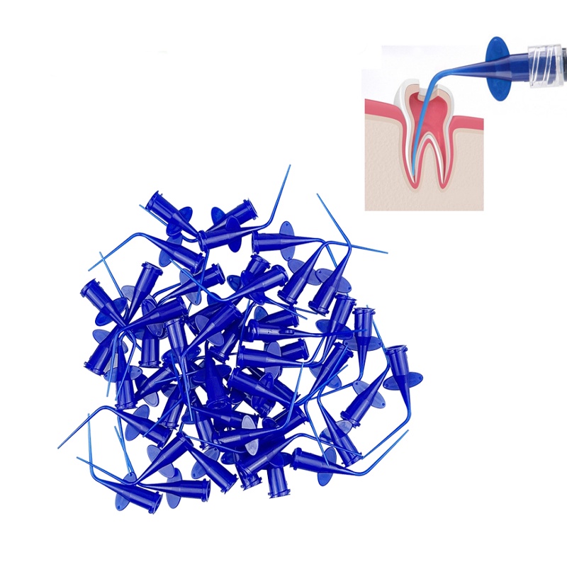 20pcs Dia 0.25mm Dental Disposable Syringe Tip Endo Root Canal