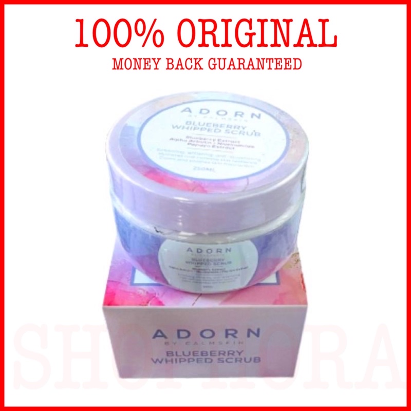 Original Adorn Blueberry Whipped Scrub by Calmskin 250ml | Shopee