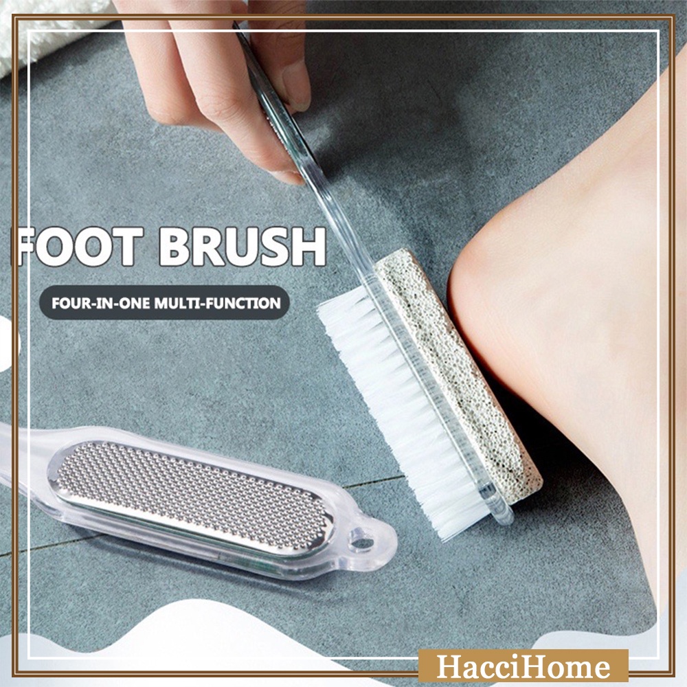 4in1 Doublesided Foot File Brush Grinder Foot Scrub Dead Skin Calluses