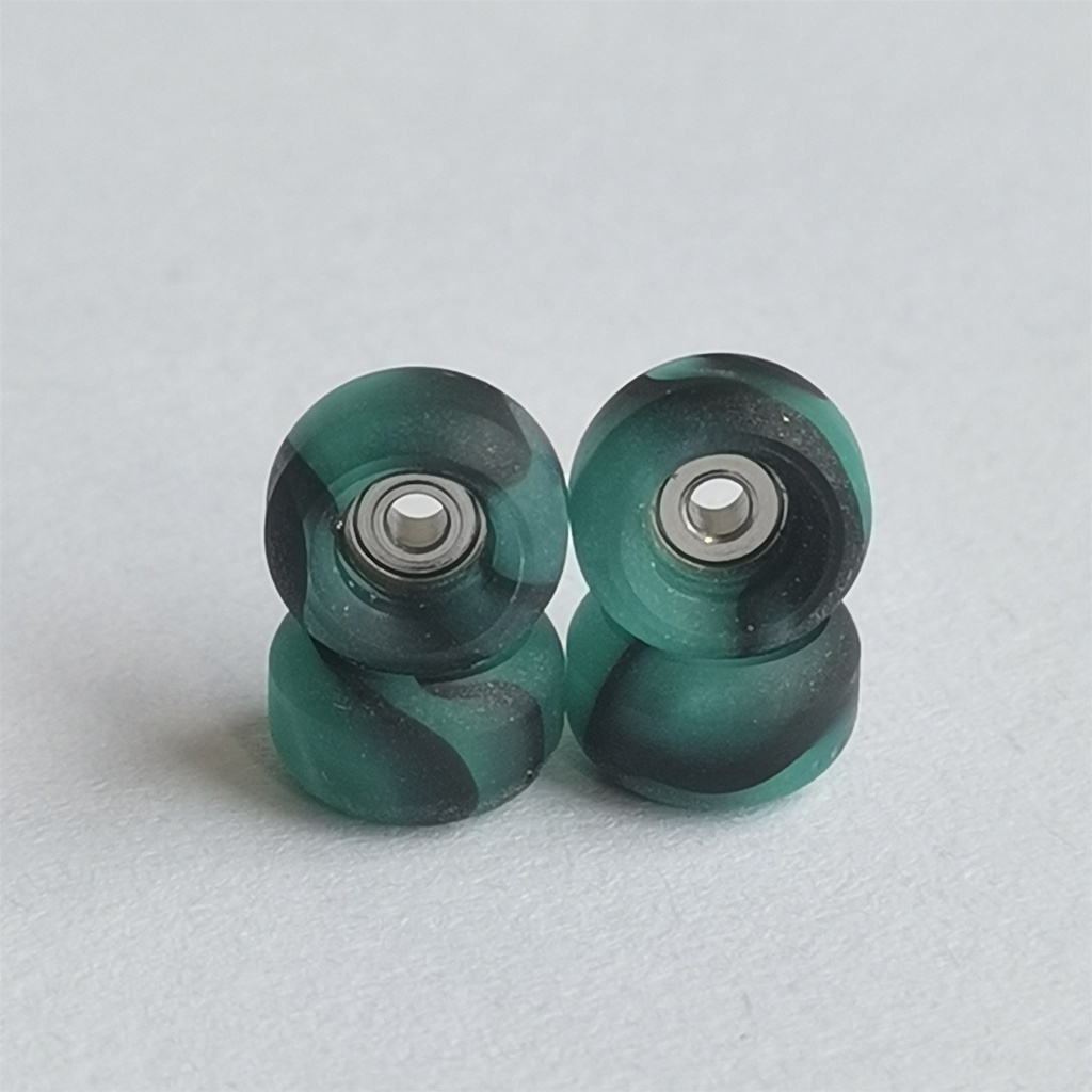 Fingerboard Wheels Swirl Color CNC Made Professional Finger Skateboard