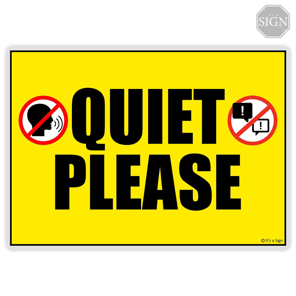 Quiet Please Sign - - Laminated Signage - A4 Size | Shopee Philippines