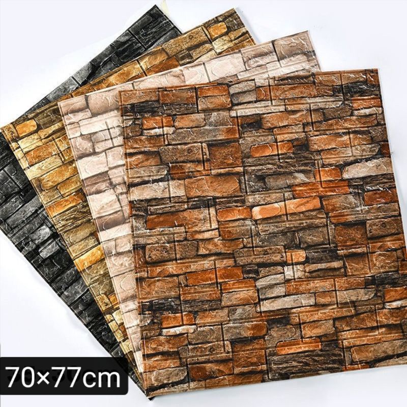 Big Size Cropable Wallpaper self-adhesive waterproof 3d stereo wall ...