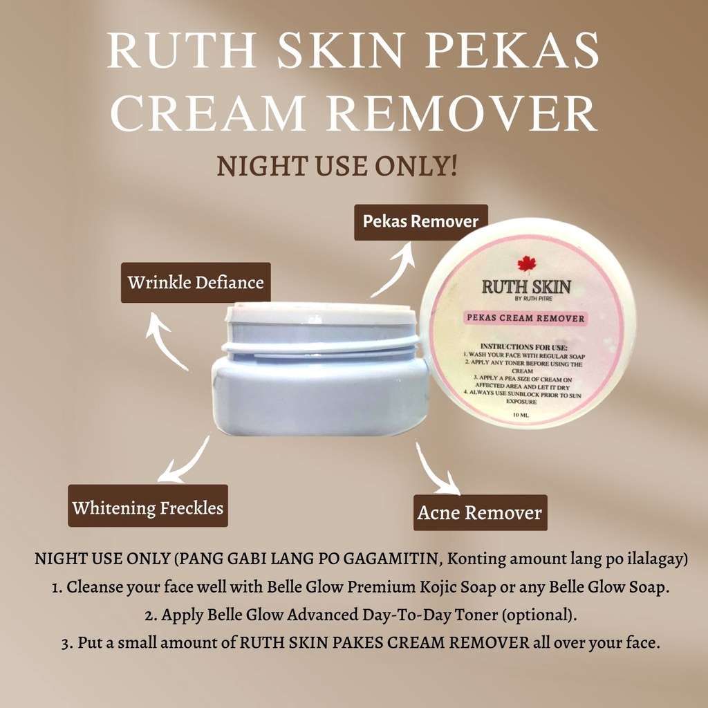 RUTH SKIN PEKAS ROMOVER CREAM 10g | Shopee Philippines