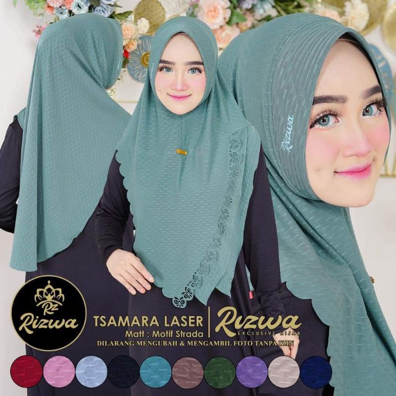 Tsamara LC ORI RIZWA INSTANT HIJAB | Shopee Philippines