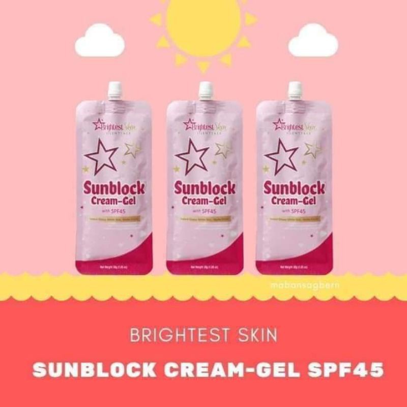 BRIGHTEST SKIN SUNBLOCK CREAM 30g | Shopee Philippines