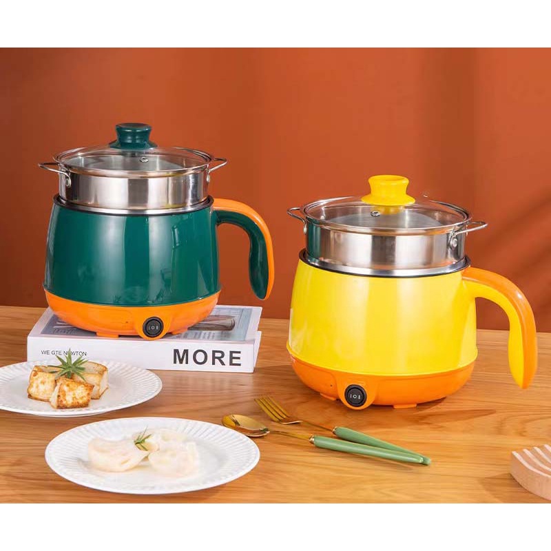 Non Stick Electric Cooker Double Layer Multi Functional Cooker Pot