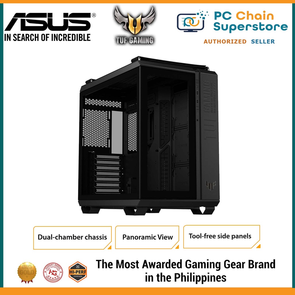 ASUS TUF Gaming GT502 Mid Tower ATX Casing | Dual Chamber Chassis ...