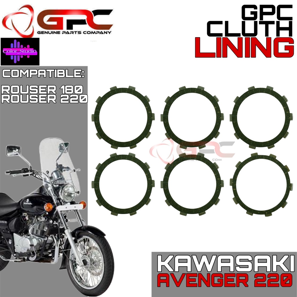 GPC Clutch Lining for KAWASAKI Avenger 220 / Rouser 180 / Rouser 220