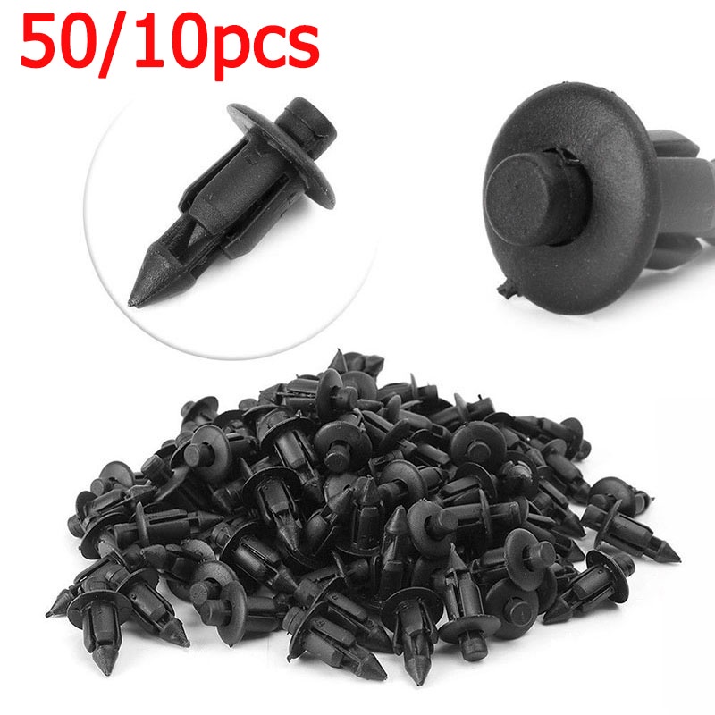 50/10Pcs YAMAHA HONDA BODY CLIP PUSH PIN RIVET FASTENER Bike