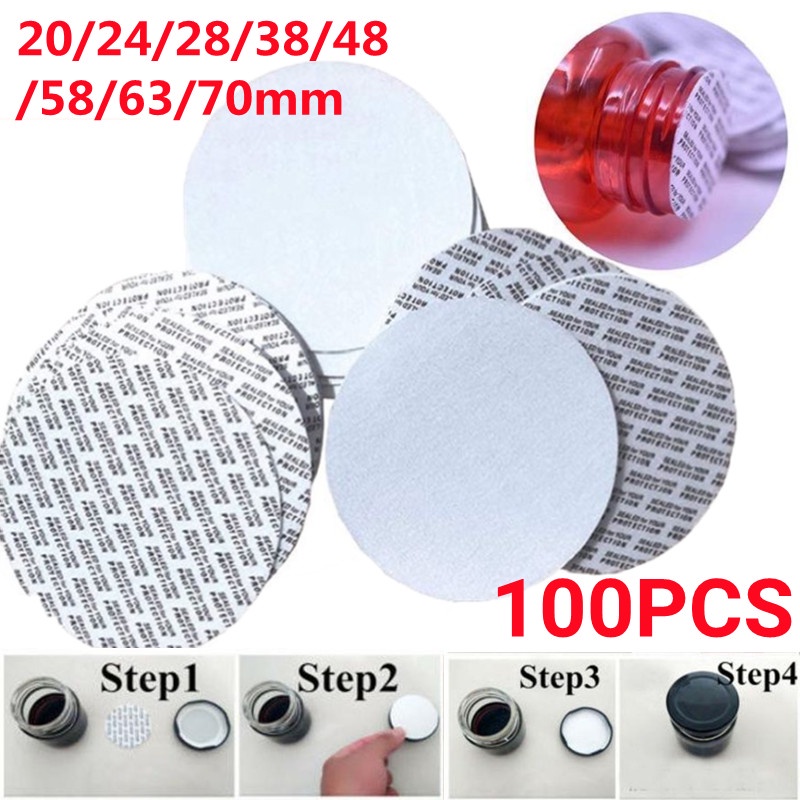 In Stock 100pcs Press & Seal Cap Liners Jar Bottle Foam Safety Tamper