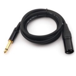 Ghentaudio C03 0.3m (1ft) 6.35mm TRS Male To Balanced XLR Male OFC HIFI Audio Cable