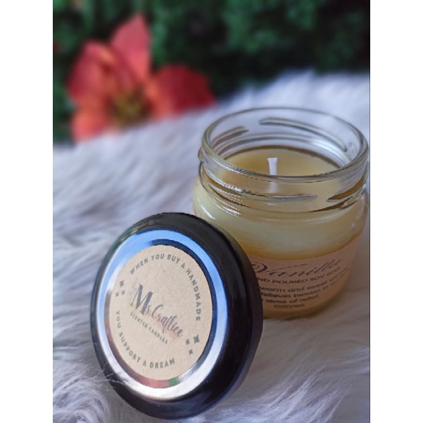 Scented Soy Candles 100% Pure Soy Wax 120g glass Jar | Shopee Philippines