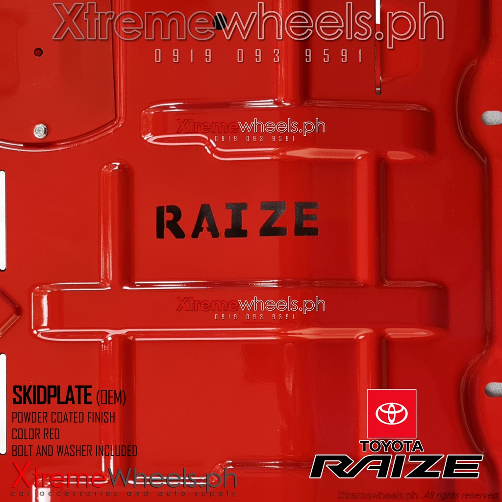 Toyota Raize 2022-2026 Hard Steel Skidplate / Skidplate / Engine under ...