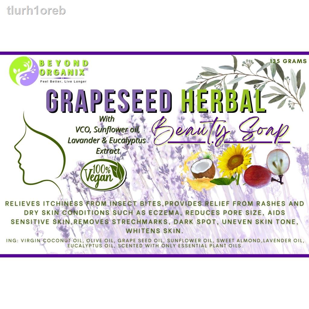 (cod)Herbal GrapeSeed Beauty Soap (whitens skin and dark spots, heals