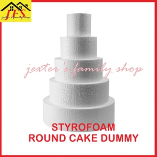 round cake dummy 6 piece polystyrene
