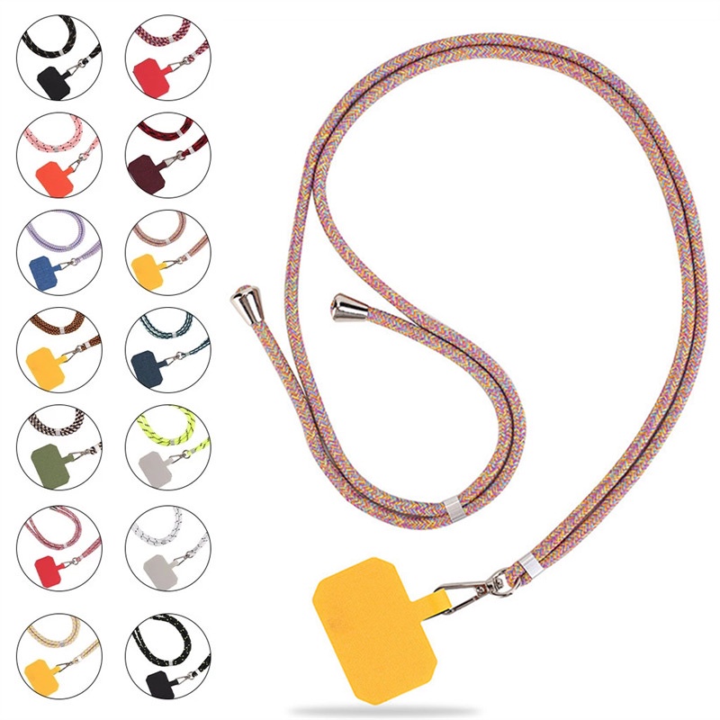 Phone Lanyard Universal Crossbody Nylon Patch Neck Cell Phone Lanyard ...