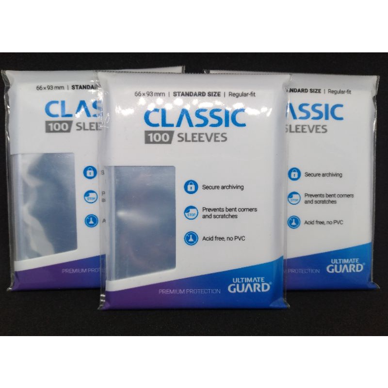 Penny Sleeves Ultimate Guard Classic Sleeve 66 x 93 mm Regular Fit MTG Pokemon