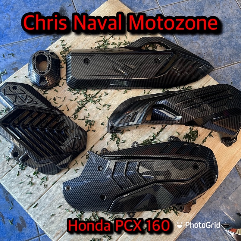 New Honda PCX 160 Original Carbon Hydro Dip Garnish | Shopee Philippines