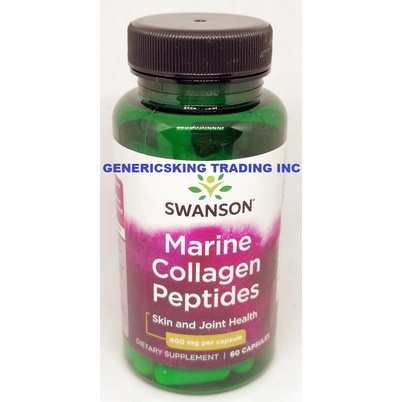 MARINE COLLAGEN PEPTIDES 400MG x 60 CAPS (SWANSON) | Shopee Philippines