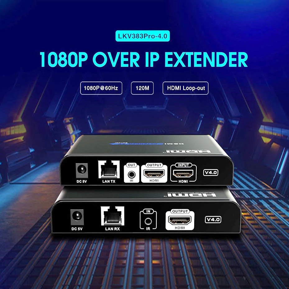 LKV383Pro V4.0 HDMI extender TCP/IP HDMI extender over Router Switch