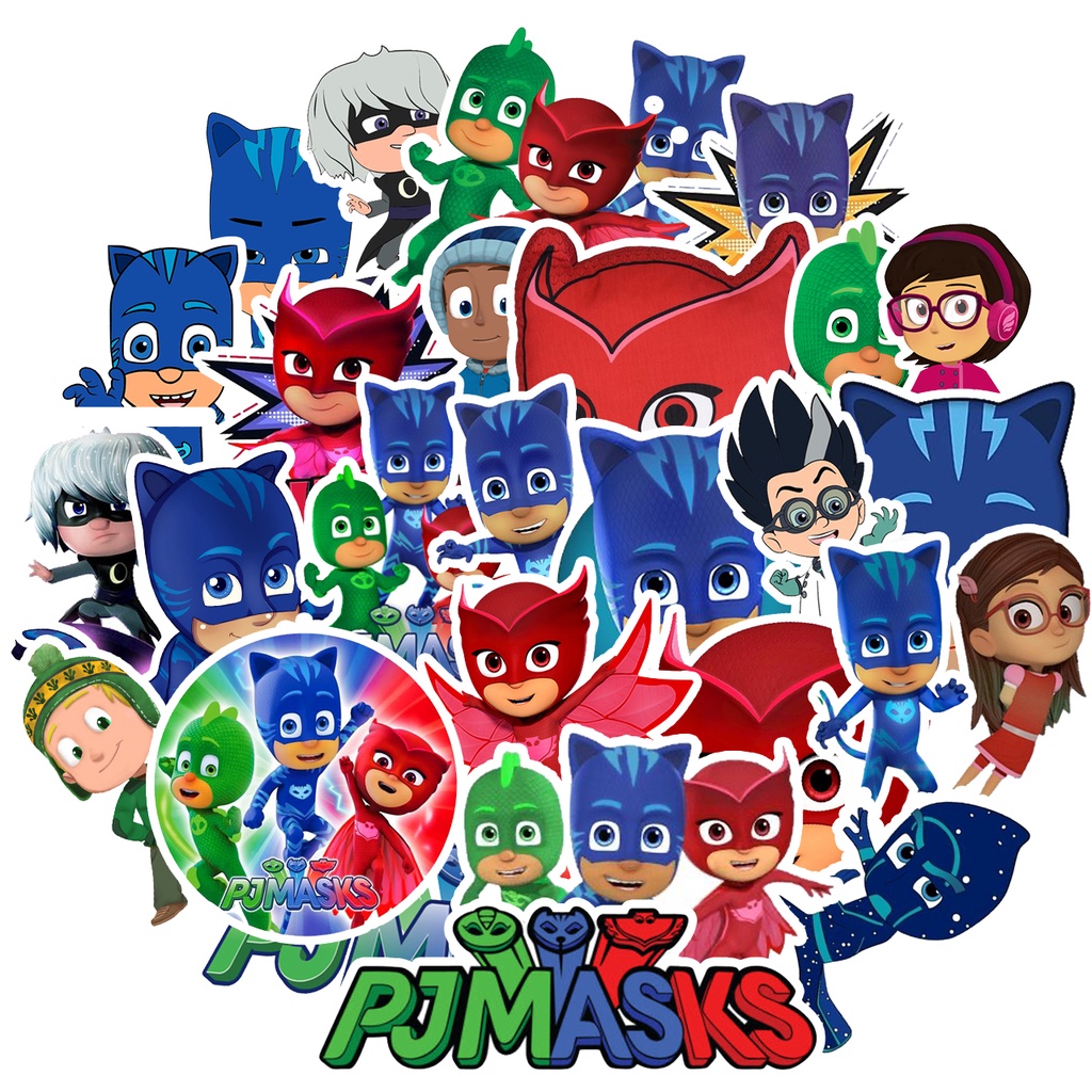 PJ Masks Cartoon Sticker Pack (27pcs) Shopee Philippines