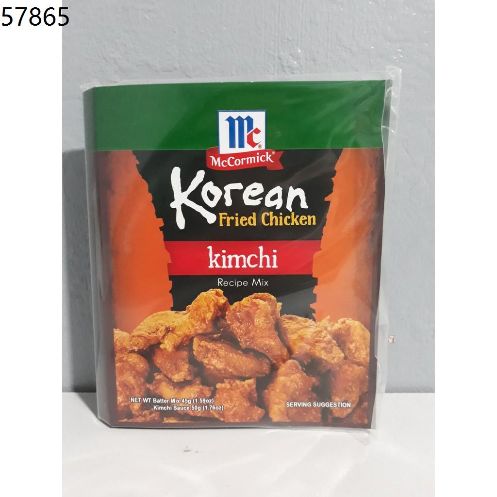 McCormick Korean Fried Chicken Recipe Mix - Kimchi 1.59oz (45g) - Just  Asian Food