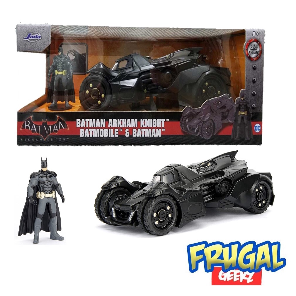 Batman Arkham Knight Batmobile & Batman Diecast Figure 124 Scale by