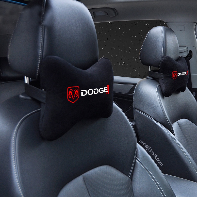 1PCS Car Logo Flannel Headrest Soft Cotton Breathable Pillows Car Neck