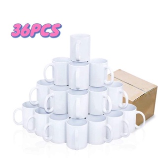 36pcs 15OZ White Plain Blanks Ceramic Mugs Coffee Cup Mug Blank with White  Box