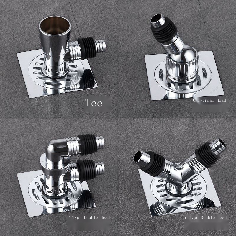 Sewer pipe threeway washing machine drain pipe floor drain connector