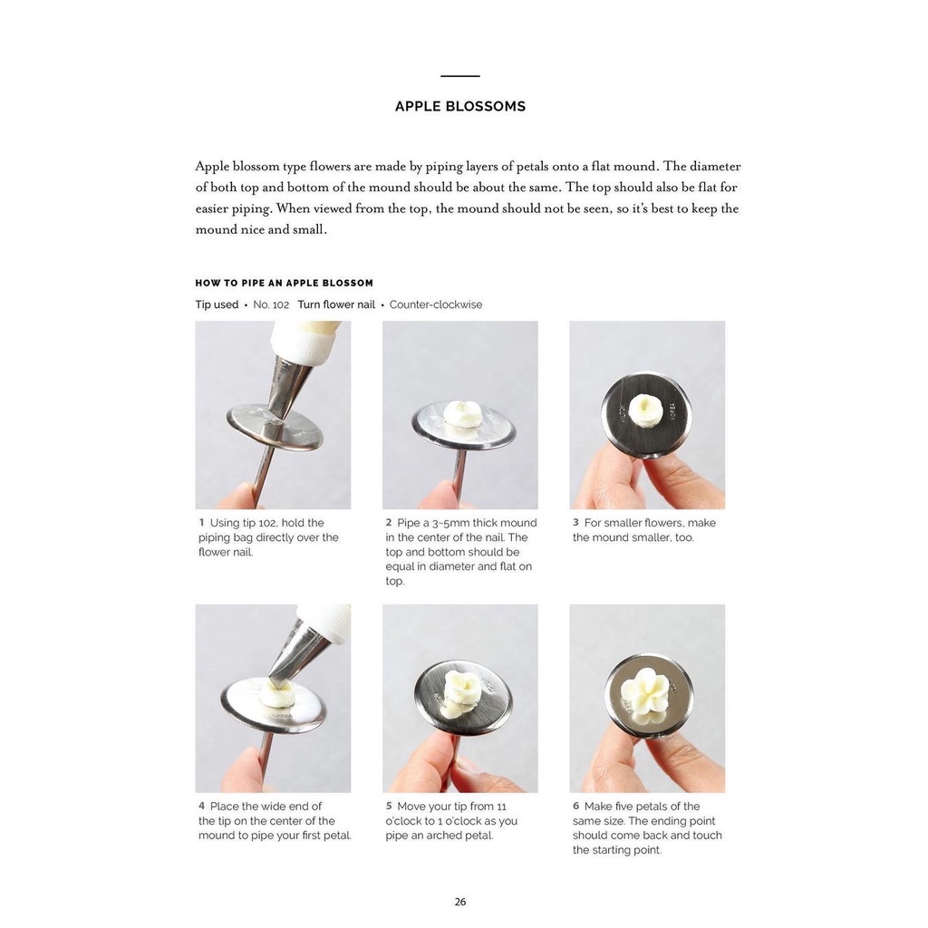 ☏OLLICAKE'S BUTTERCREAM FLOWERS BOOK (English Version) Shopee Philippines