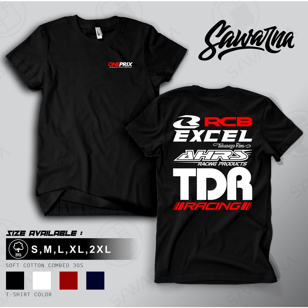 Rcb TShirt 1 Racing Boy Excel Takasago Rim AHRS Logo TDR Racing Spongeor Motorcycle Oneprix
