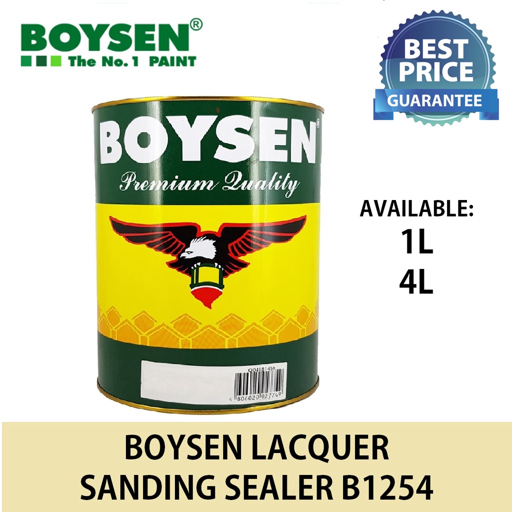 Boysen Lacquer Sanding Sealer B1254 1L 4L | Shopee Philippines