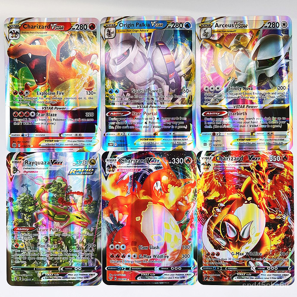 Pokemon Cards Oversized 30Pcs Jumbo Letters Cards Vmax Vstar GX Arceus ...