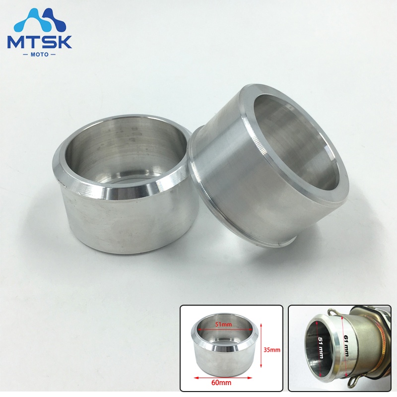 Motorcycle Motorbike 60mm To 51mm Exhaust Muffler Transfer Adapter