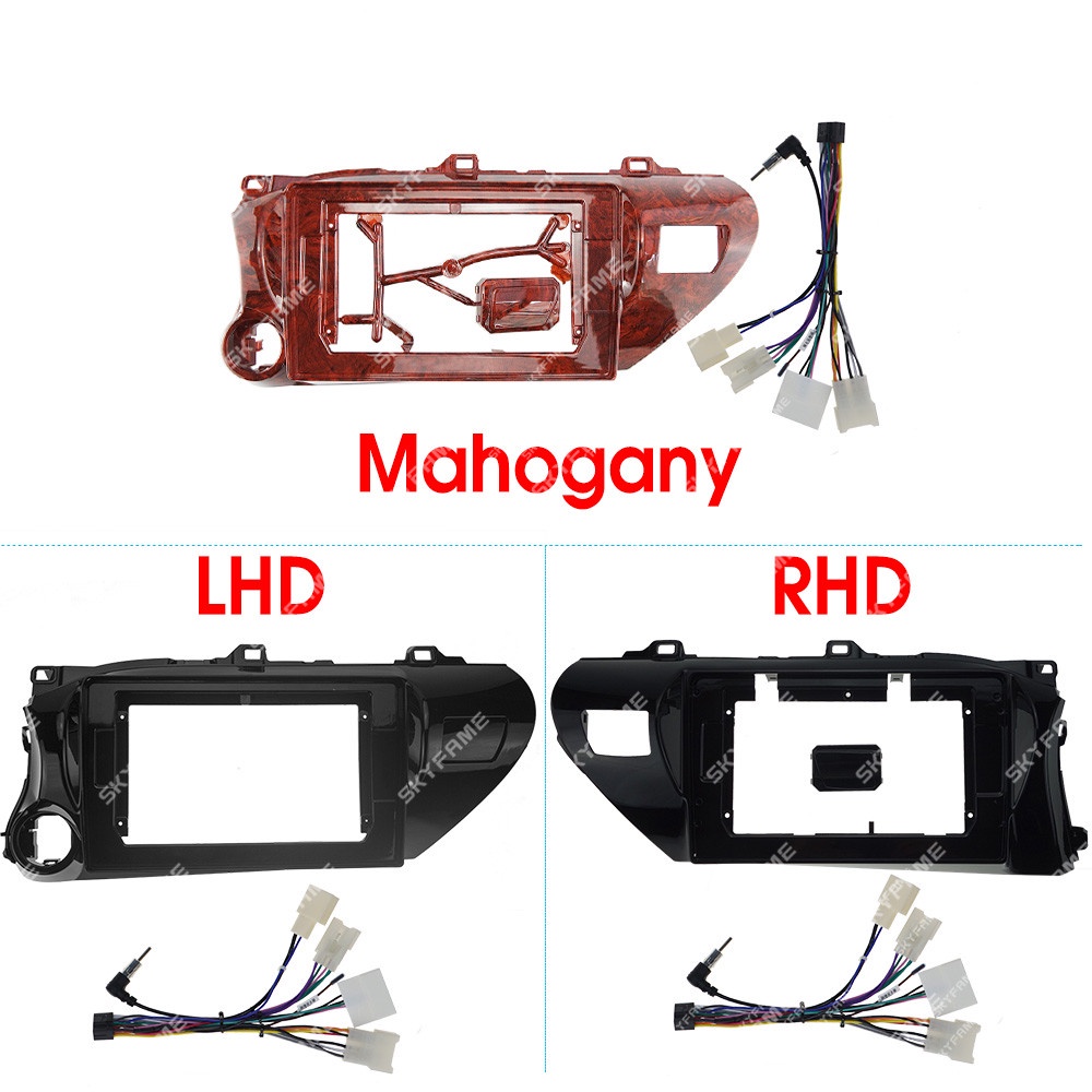 Car Frame Fascia Adapter For Toyota Hilux Revo Vigo IMV 2016 Android ...