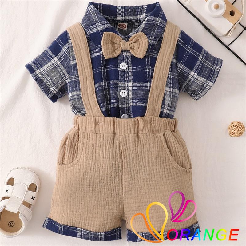 ORD7 Baby Boys Gentleman Outfits Suits Kids Summer Outfits For Ceremony