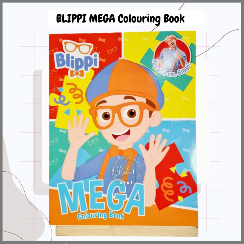 Blippi MEGA Coloring and Activity Book for Preschoolers | Shopee ...